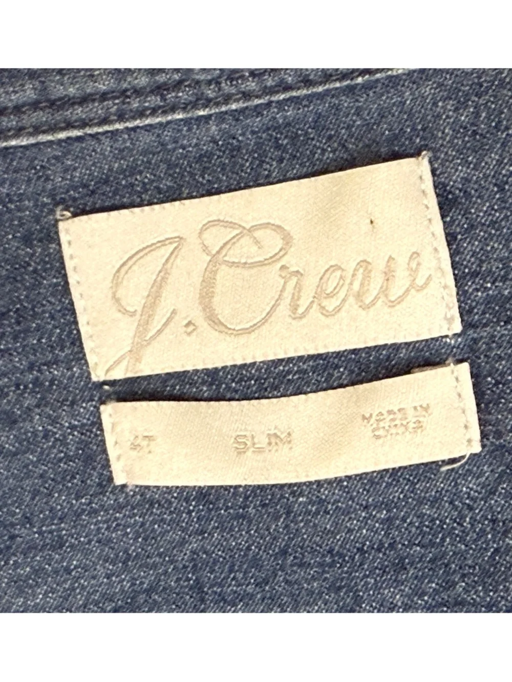 J. Crew 100% Cotton Slim-fit Chambray Shirt